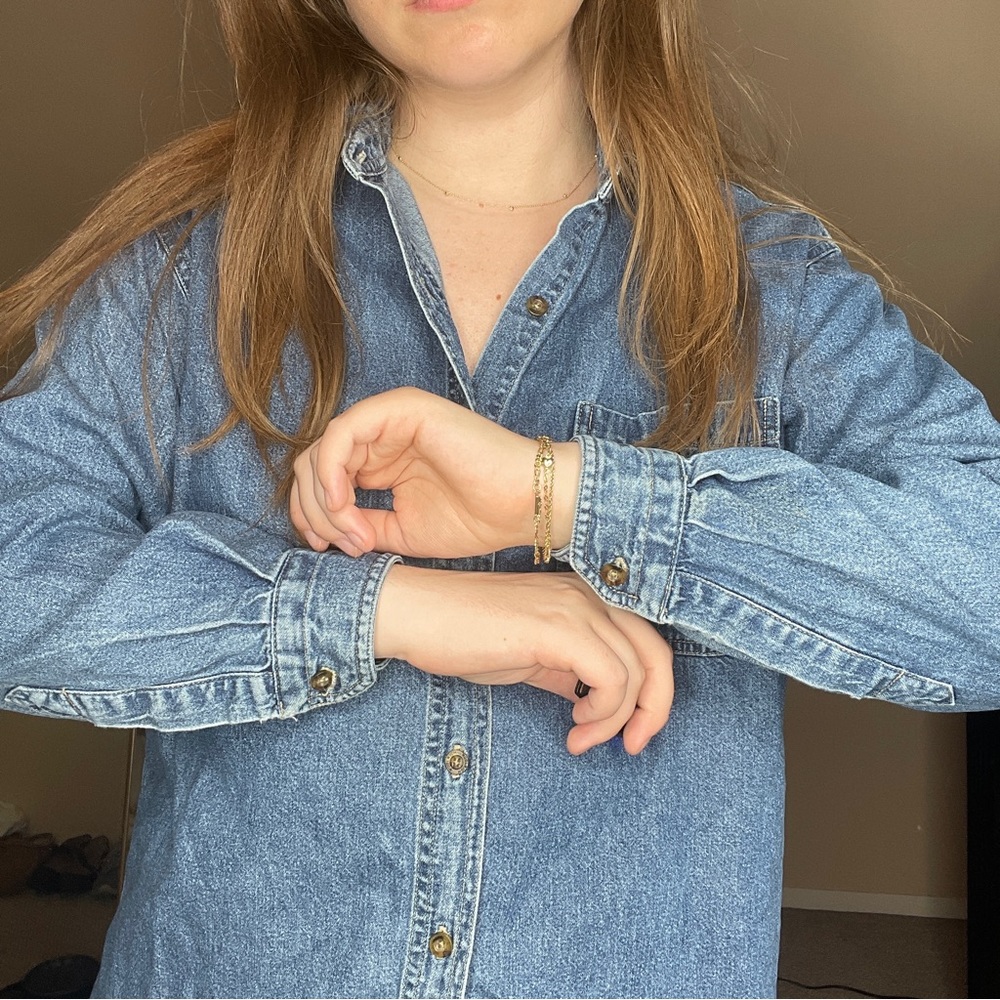 Denim Button Down - image 2